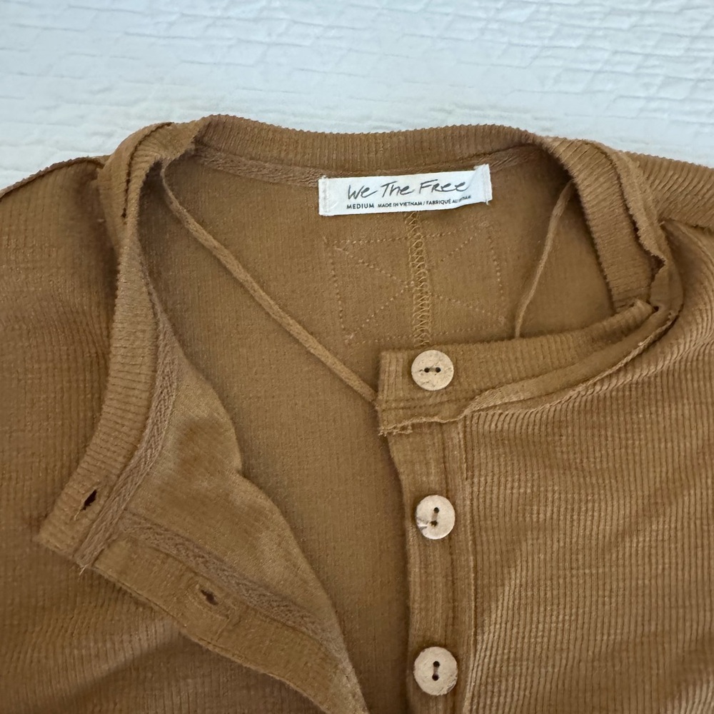 Free People Long Sleeve Brown Dress - Picture 3 of 4